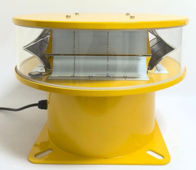 single red incandescent tower obstruction light